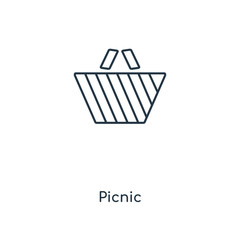 picnic icon vector