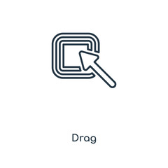 drag icon vector