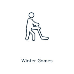 winter games icon vector