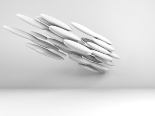 Contemporary art installation model 3d