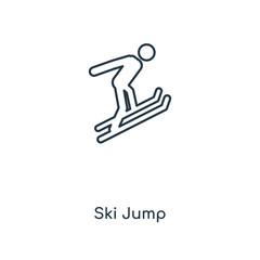 ski jump icon vector