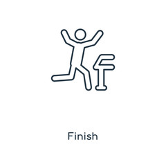 finish icon vector