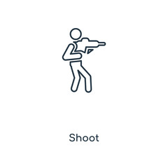 shoot icon vector