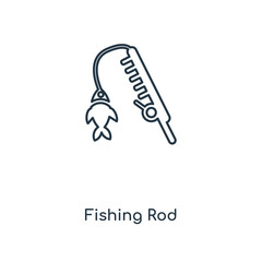 fishing rod icon vector