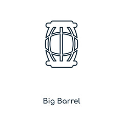 big barrel icon vector
