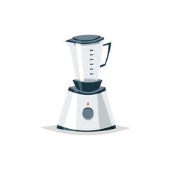 Kitchen blender.Mixer food grinder in cartoon style.