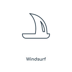 windsurf icon vector