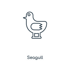 seagull icon vector