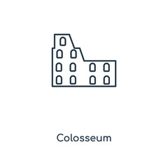 colosseum icon vector