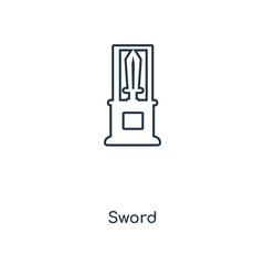 sword icon vector