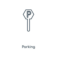 parking icon vector