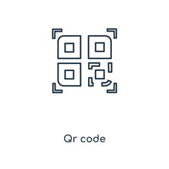 qr code icon vector
