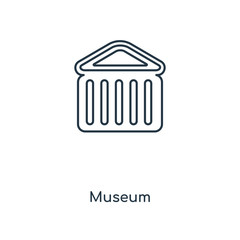 museum icon vector