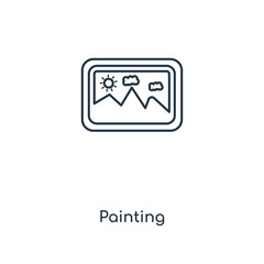 painting icon vector