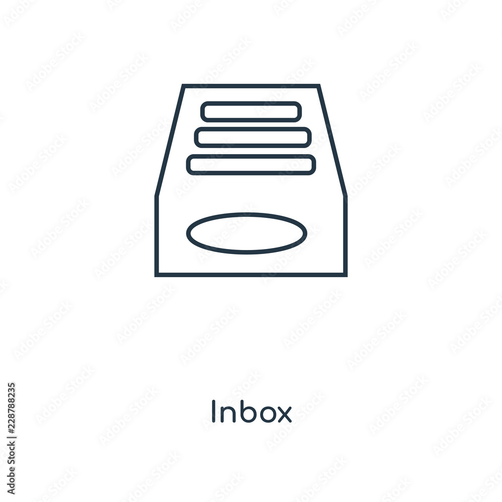 Poster inbox icon vector