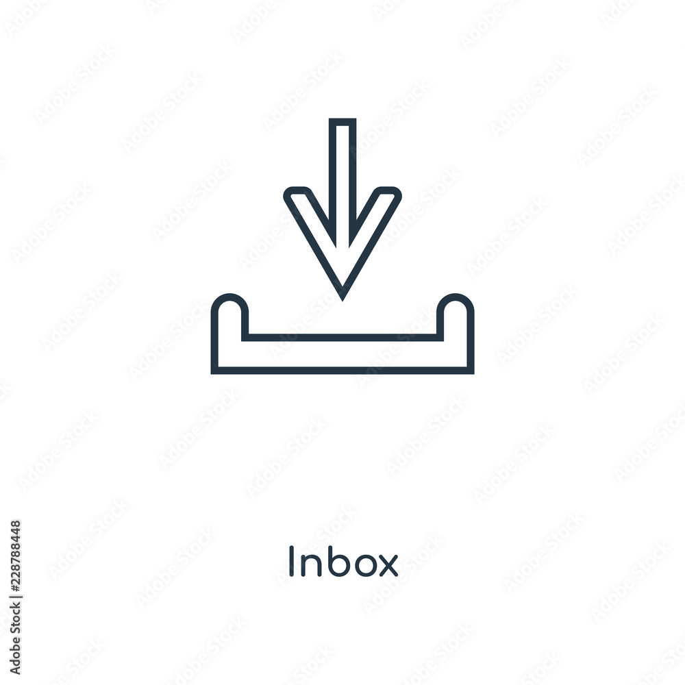 Poster inbox icon vector
