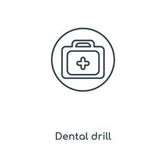 dental drill icon vector