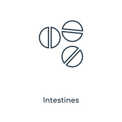 intestines icon vector