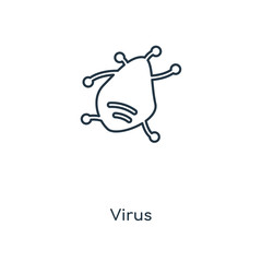 Obraz premium virus icon vector