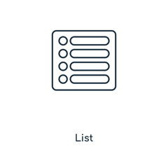 list icon vector