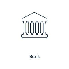 bank icon vector