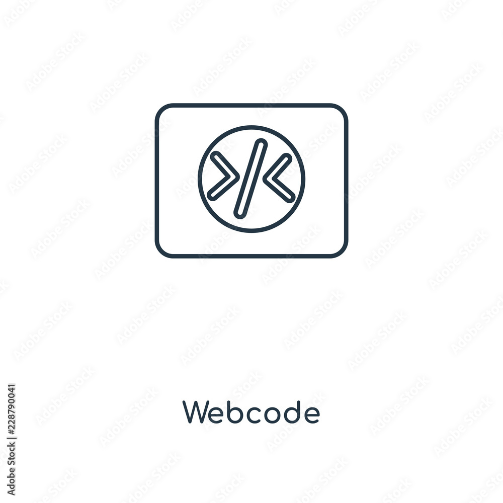 Poster webcode icon vector
