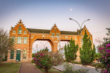 Holambra city gateway, Brazil.