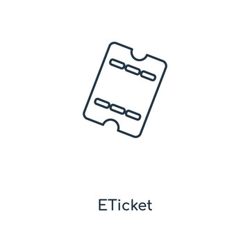 eticket icon vector