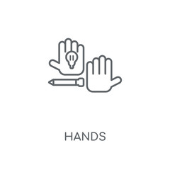 Fototapeta premium hands icon