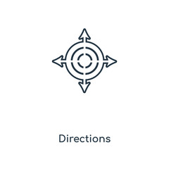 directions icon vector