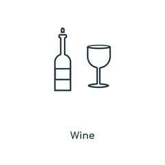 wine icon vector