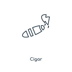 cigar icon vector