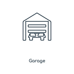 garage icon vector