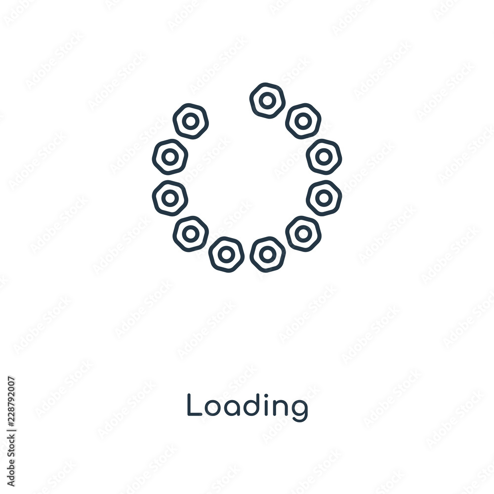 Poster loading icon vector