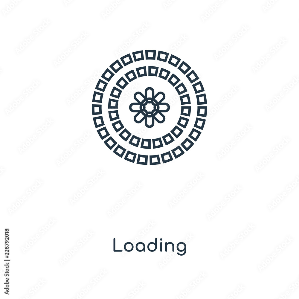 Poster loading icon vector