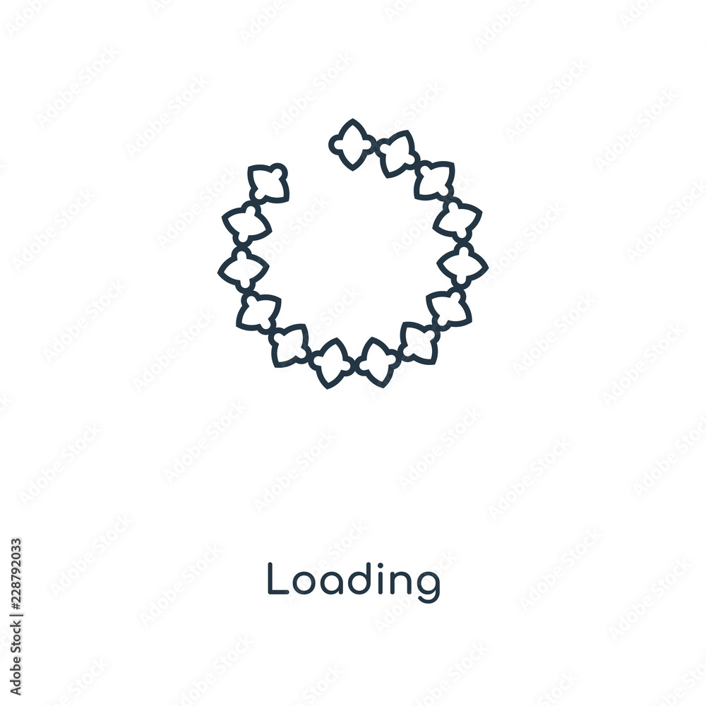 Poster loading icon vector