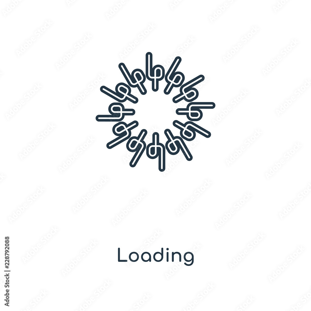 Poster loading icon vector