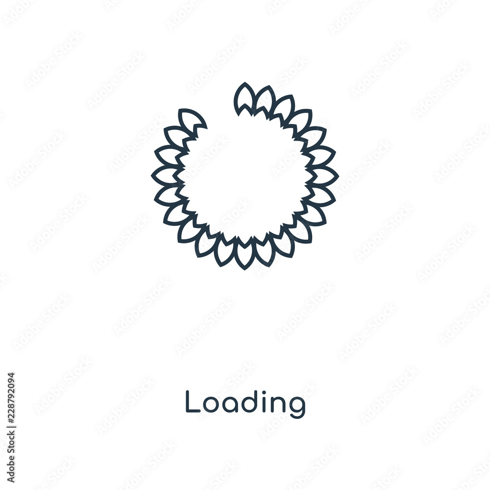 Poster loading icon vector