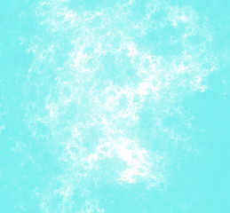 White fractal pattern on blue background. Fantasy fractal texture. Digital art. 3D rendering. Computer generated image.