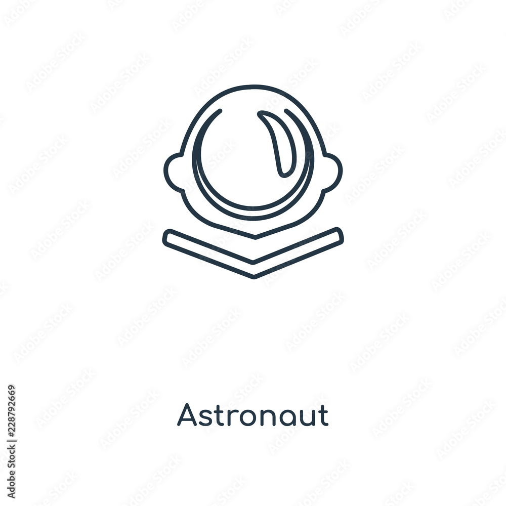 Poster astronaut icon vector