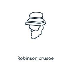 Fototapeta premium robinson crusoe icon vector
