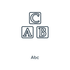 abc icon vector