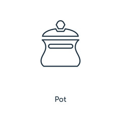 pot icon vector