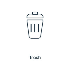 trash icon vector