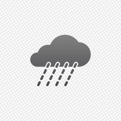 rain, weather icon. On grid background