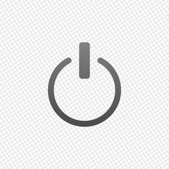 shut down, power. On grid background