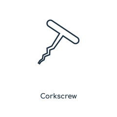 corkscrew icon vector