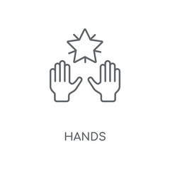 Fototapeta premium hands icon