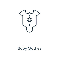 baby clothes icon vector