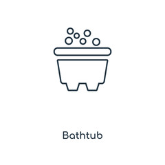 bathtub icon vector